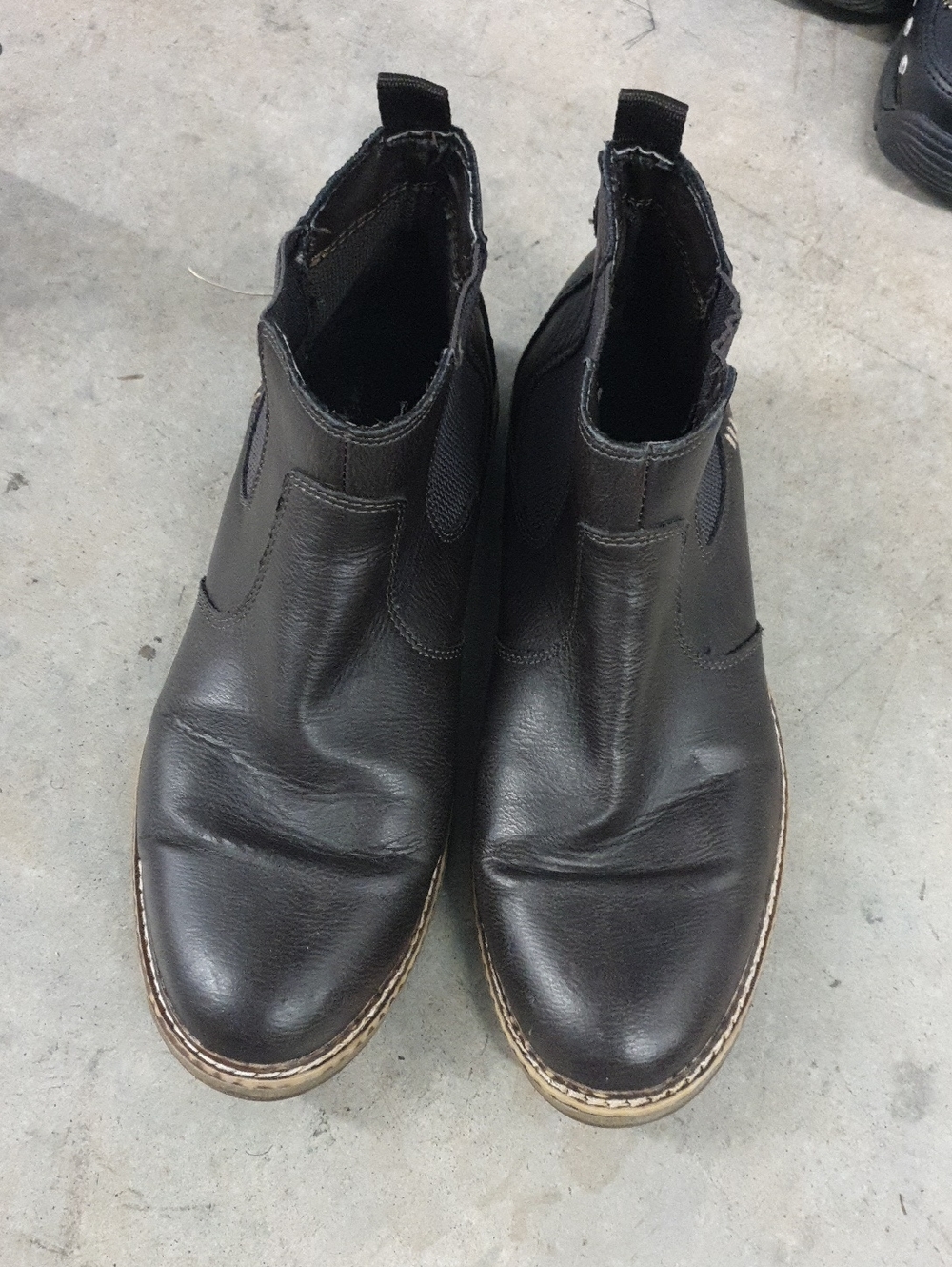 Sonoma Men's Chelsea Boots - Black Leather Slip-On